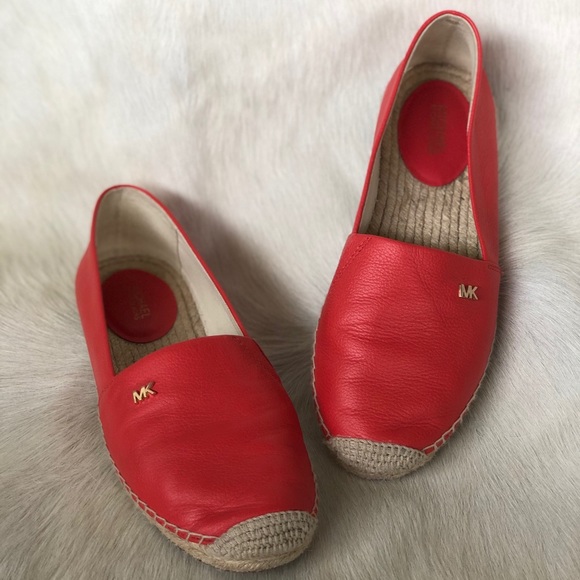michael kors red espadrilles